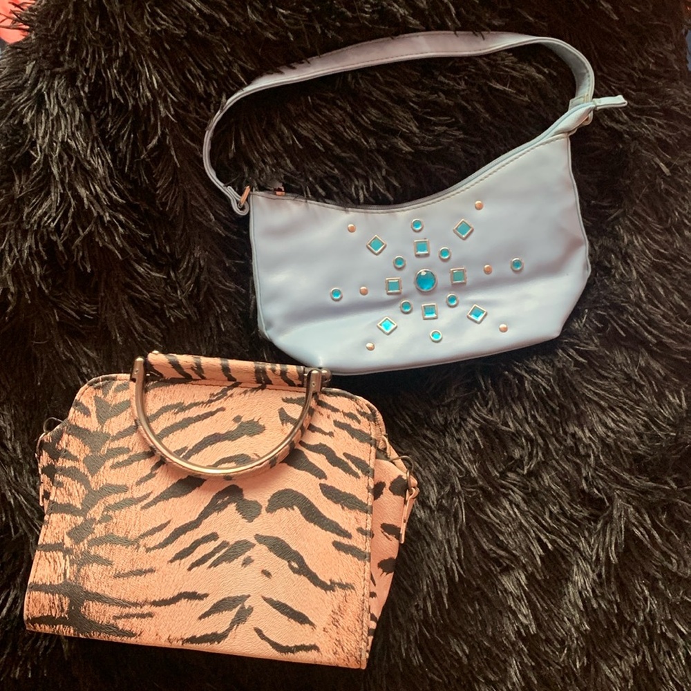 Purse Bundle Y2K Bling Purse Tiger Printed Purse
